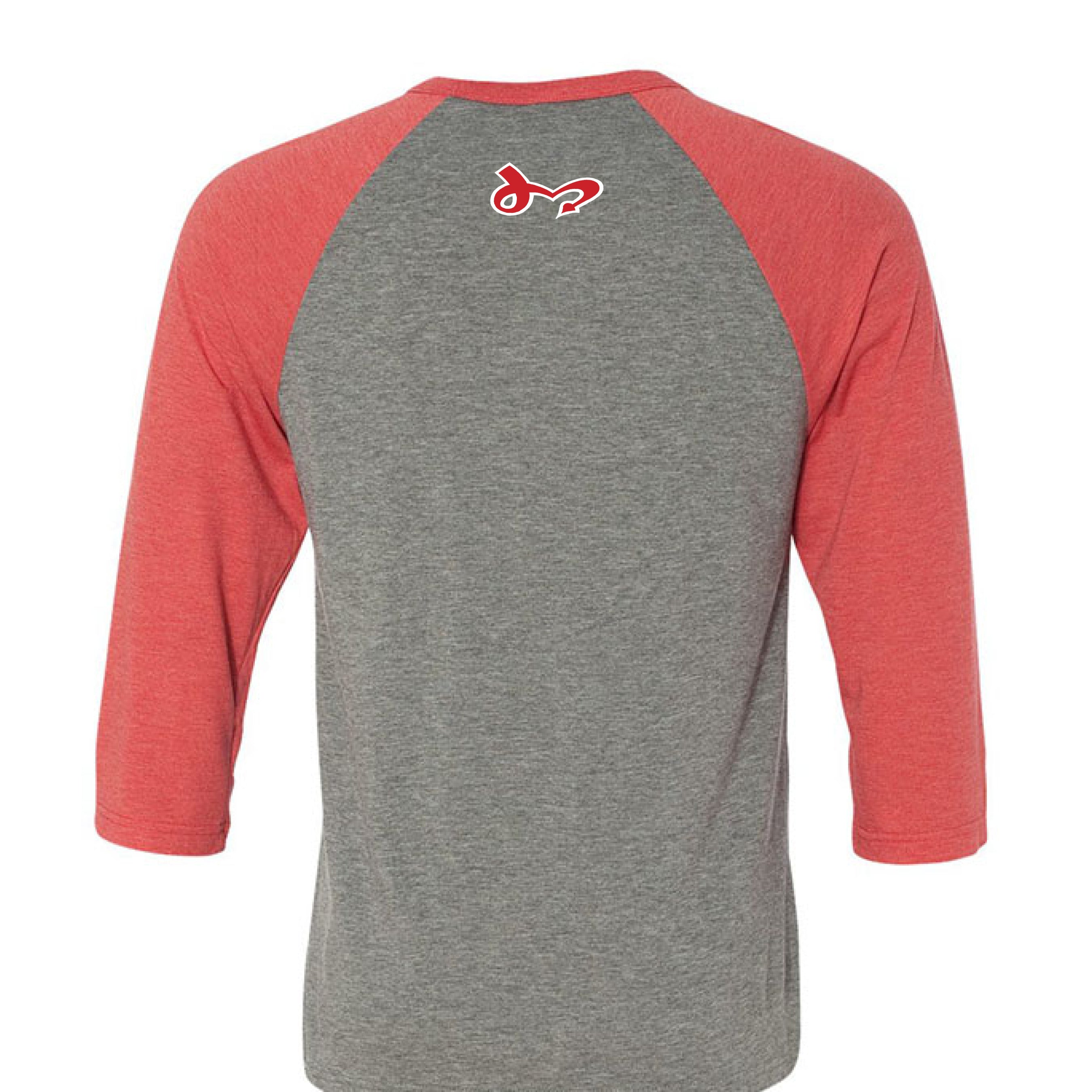 GREY/LT RED TRIBLEND - BACK